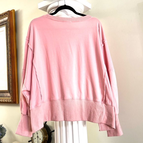 Boutique Fantastic Fawn Tacos & Margaritas Sequin Patch Light Pink Sweatshirt 🌮🍹 - Picture 10 of 14